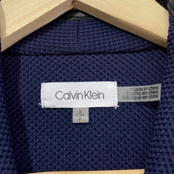 NWOT Calvin Klein Diamond Textured Blazer Jacket - Picture 2 of 4